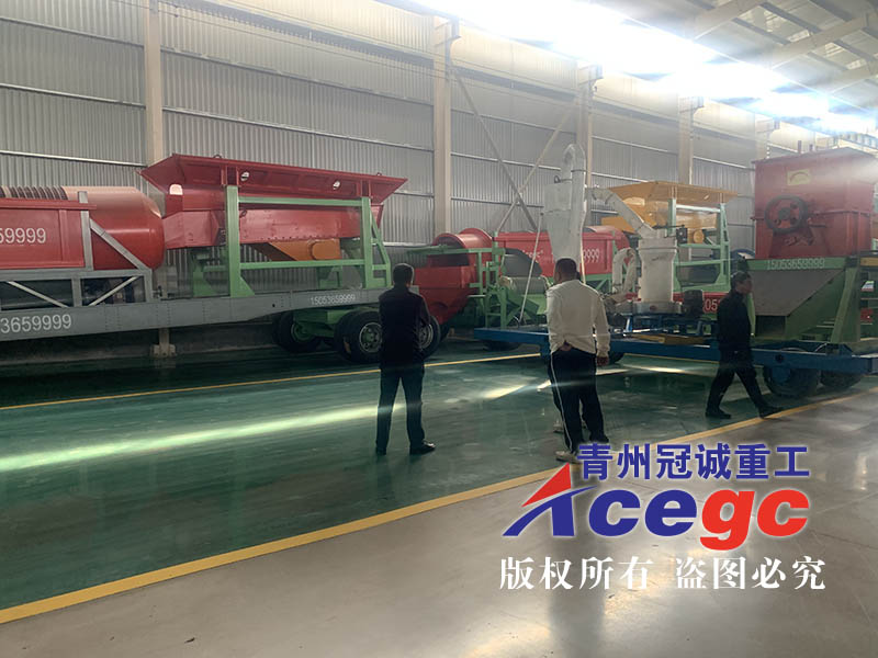 浙江洗沙機發貨現場